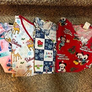 Print scrub tops